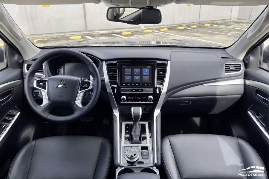 A picture of the interior of the Montero Sport GT