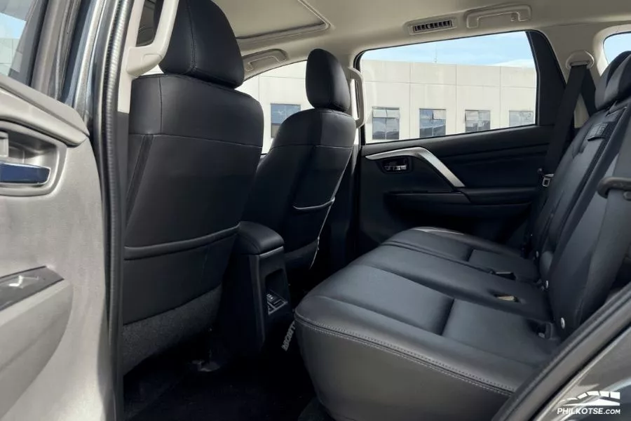 A picture of the Montero Sport's rear seats