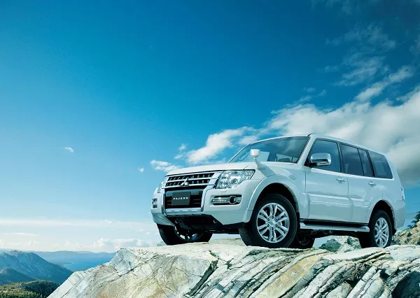 Mitsubishi Pajero on the road