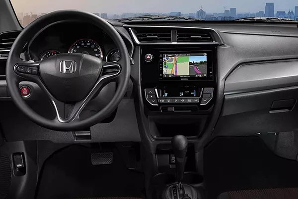 A picture of the interior of the Honda Mobilio