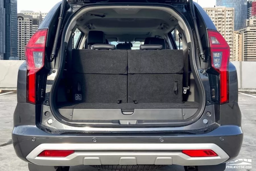 A picture of the Montero Sport's trunk