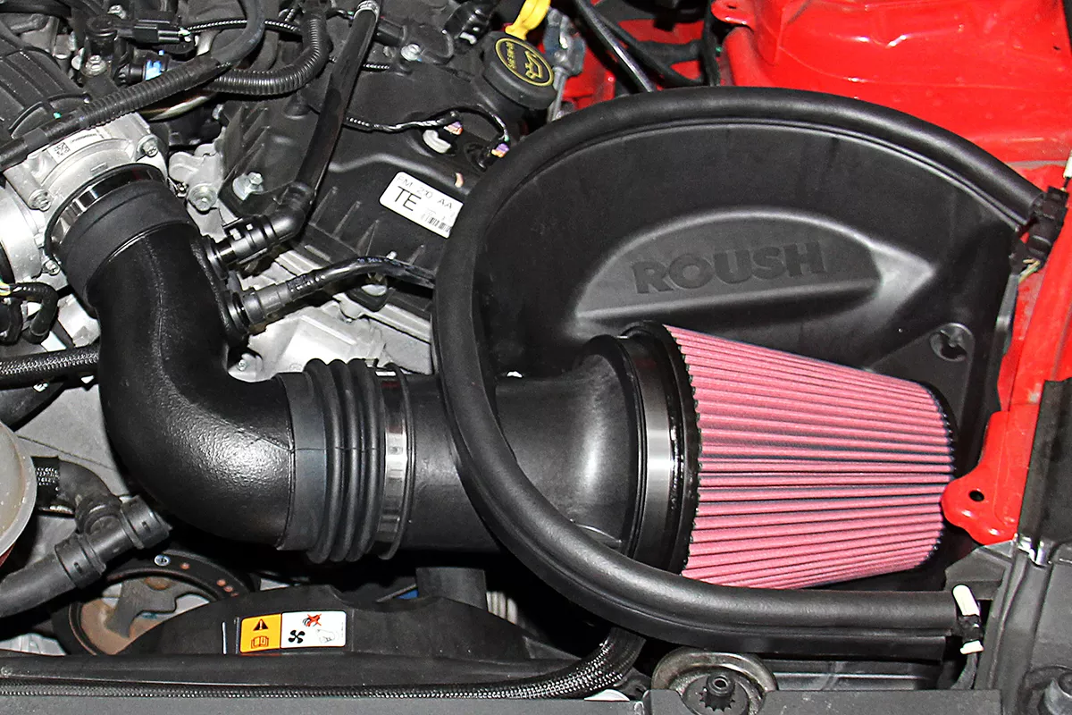 A Picture of a car with cold air intake