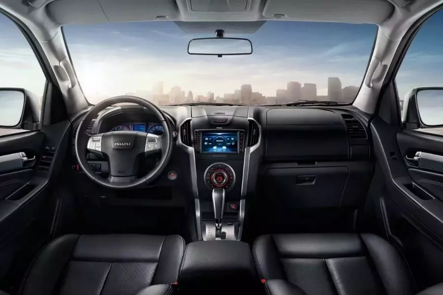 The Isuzu mu-X's interior