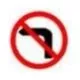 No left turn