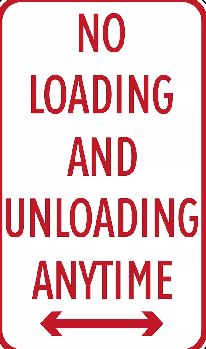 No Loading and Unloading Anytime