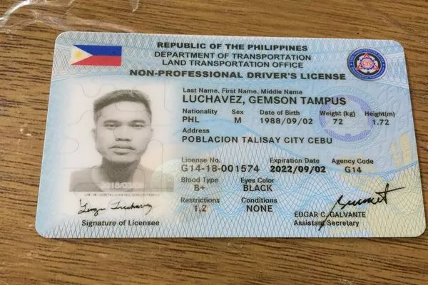 Non-prof driver's license