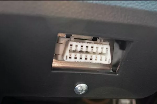 The OBD-II port 