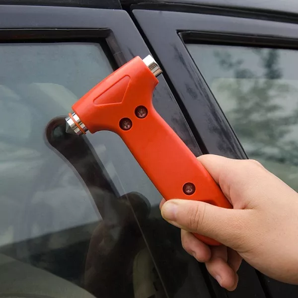 Prepare a glass breaker in case of emergency glass breaker