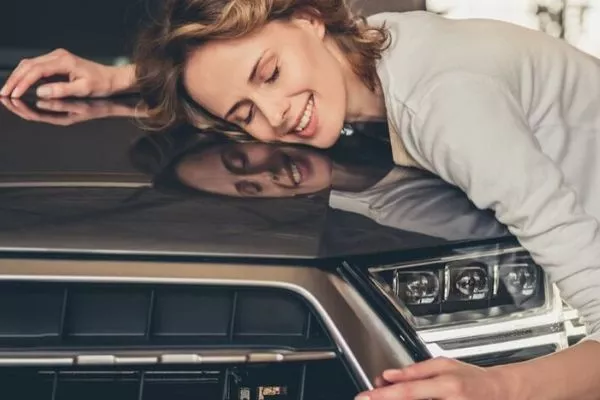 owner loving their car