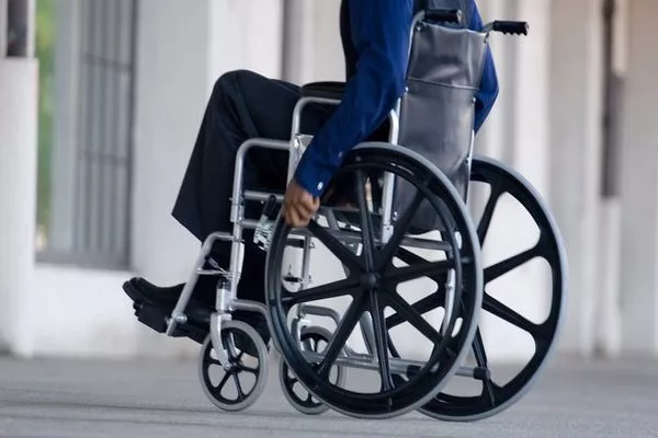 Man in the wheel chair