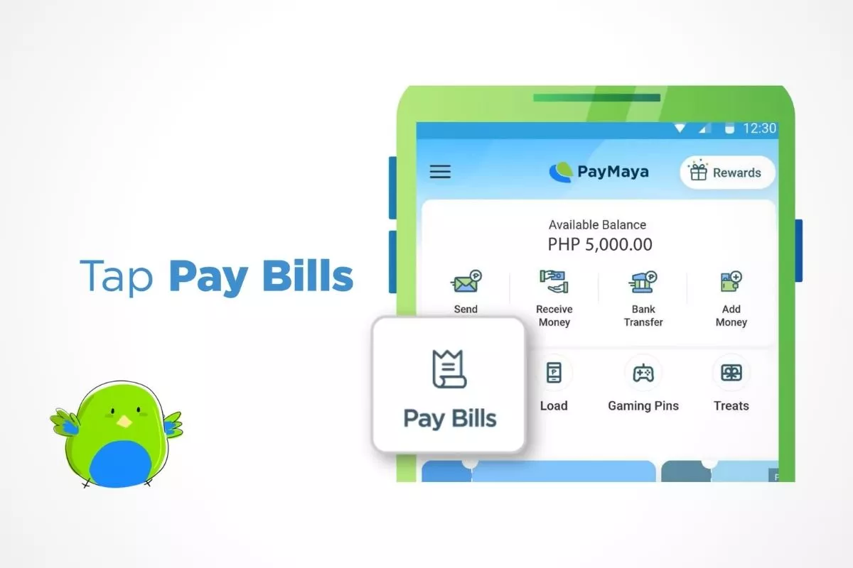 Paymaya 'Bills' section
