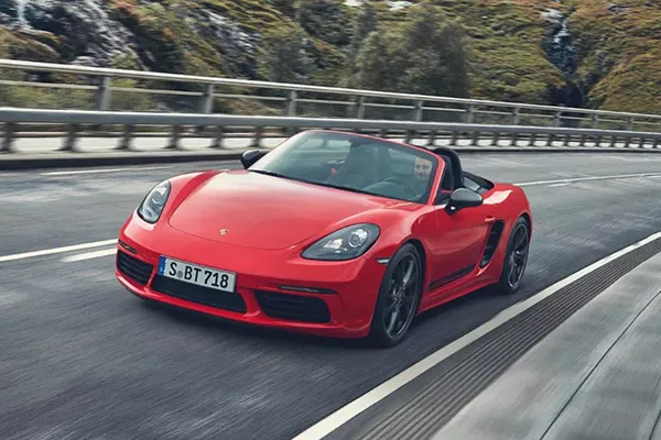 A picture of the 718 on a highway.