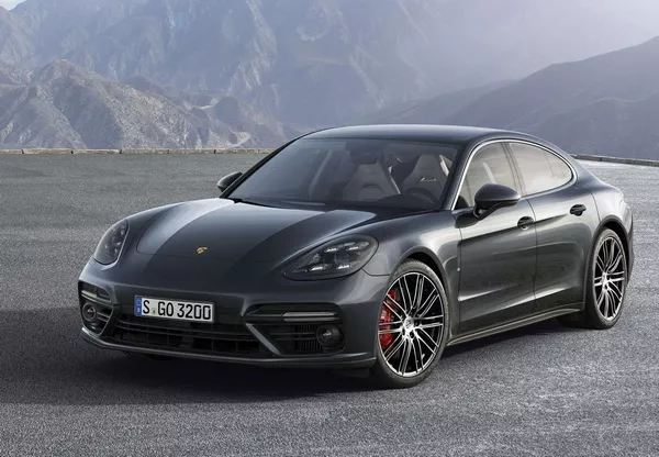 angular front of the Porsche Panamera