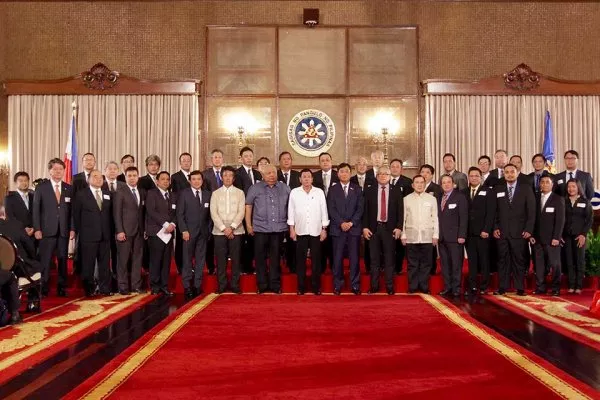 A ceremony at the Malacanan Palace