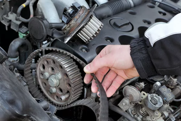 The timing belt or chain is the most critical component in the service manual that every car owner should not ignore Man checking the timing belt or chain