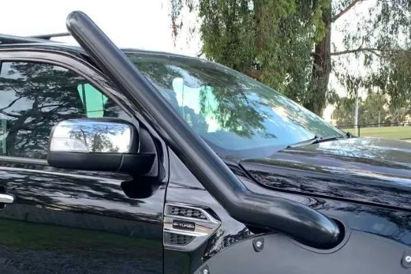 A picture of a snorkel installed on the Ranger Raptor