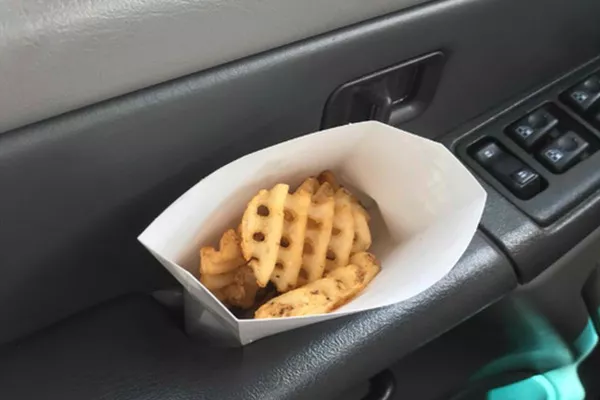Food inside the car