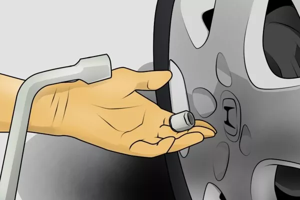 Removing the valve stem caps