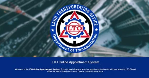 LTO online appointment and scheduling system