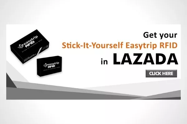Easytrip RFID sticker via Lazada