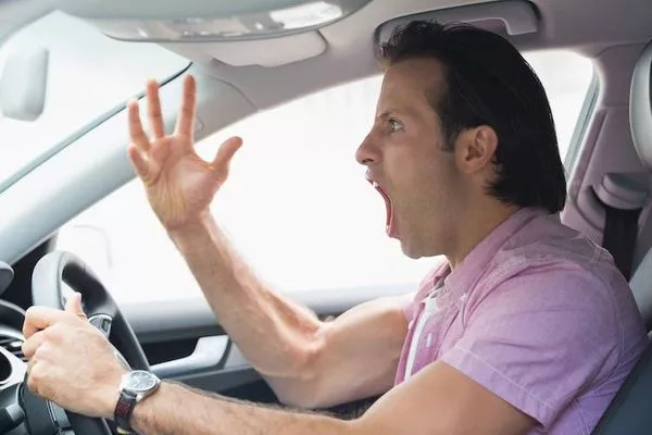 an aggressive driver