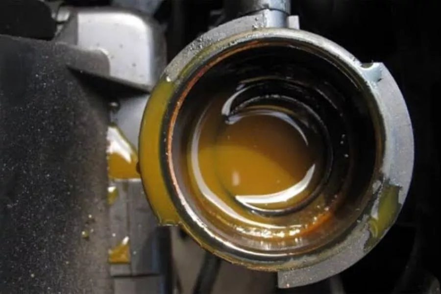 A picture of rusty coolant