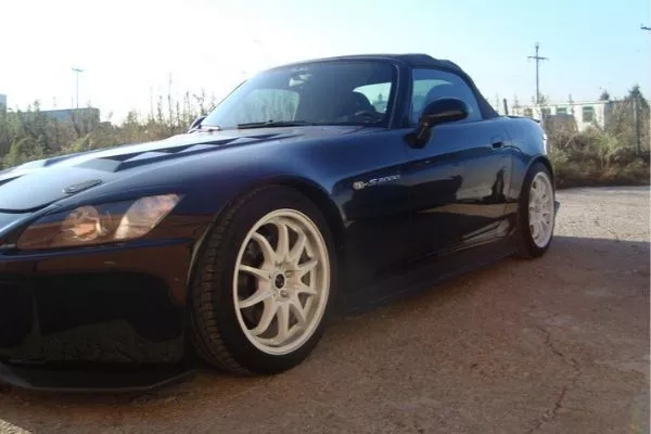 A picture of a Honda S2000 with Rota wheels