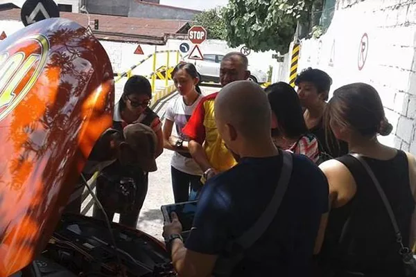 The Smart Driving School driver's boot camp educates learners on many aspects of owning a vehicle A picture of student driver's participating the Smart Driving School's driver boot camp