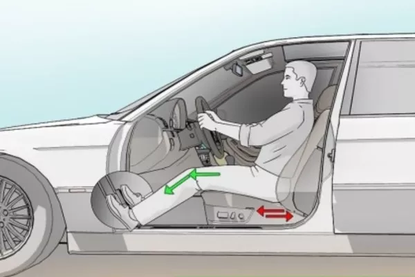 Proper sitting distance illustration