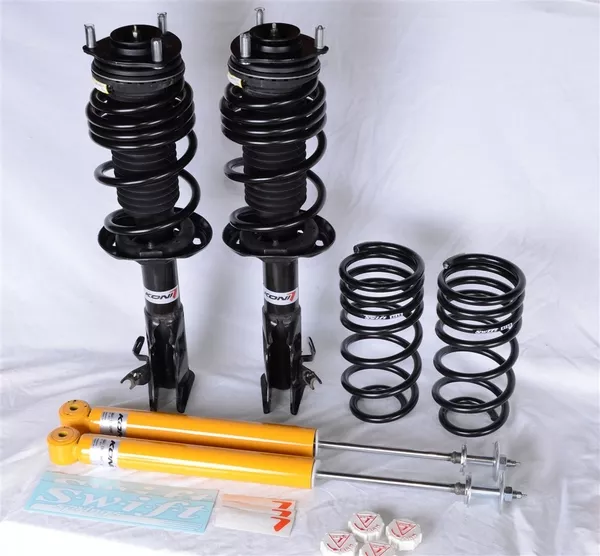 This is a specific type of shock absorber that has a wrap-around coil spring around it performance shock asorber with spring