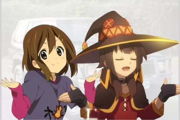 A picture of anime girls shrugging