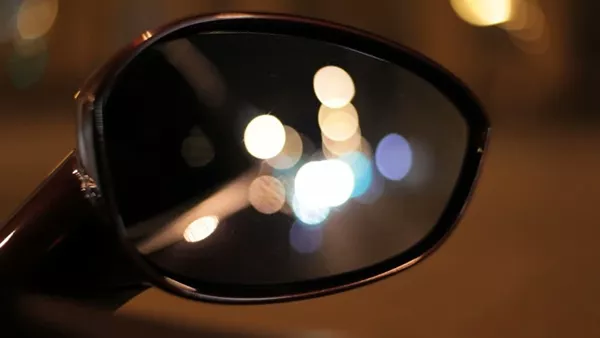 Remember, night driving is dangerous and dreadful side mirror