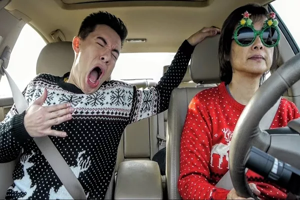 singing in the car