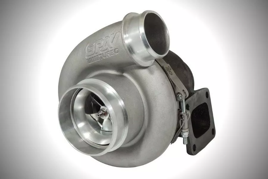 A picture of a single-scroll turbo