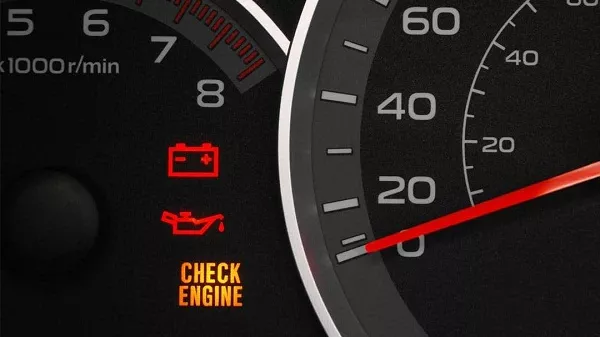 Engine light indicator