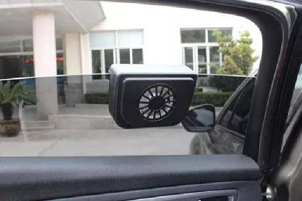 solar car fan