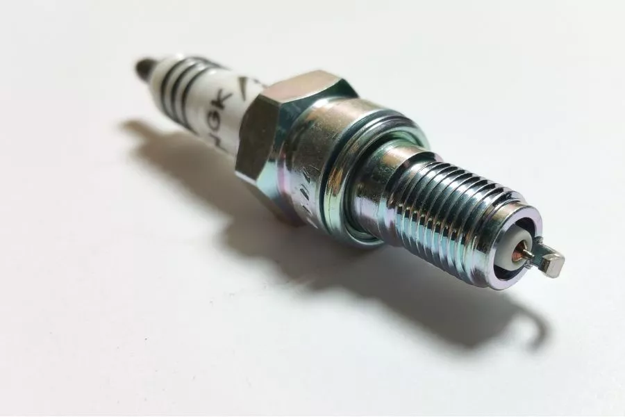A removed spark plug
