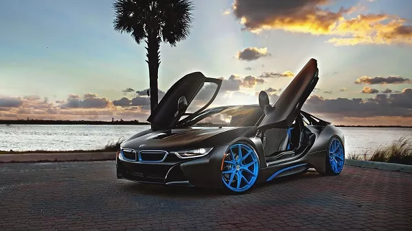2020 bmw i8 on the road