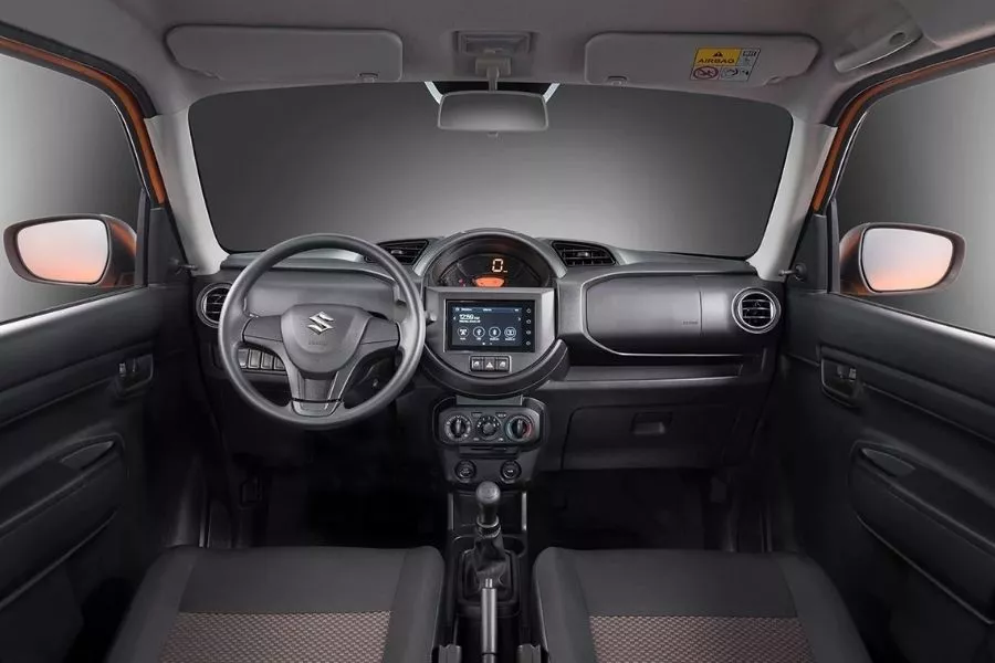 A picture of the interior of the Suzuki S-Presso