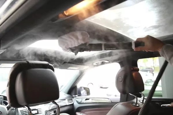 steam cleaner used when cleaning