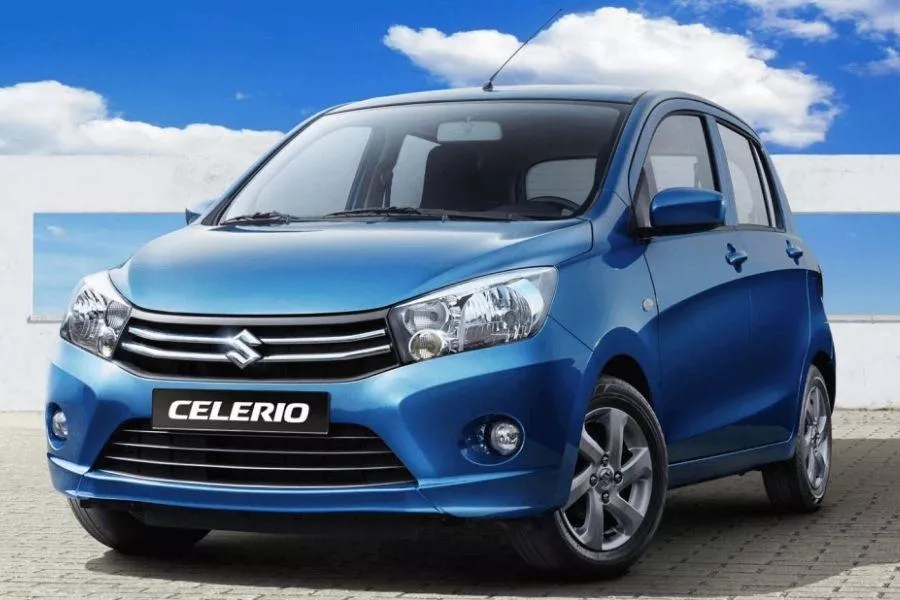 A picture of the Suzuki Celerio's front end