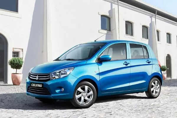 A picture of the Suzuki Celerio parked in the city