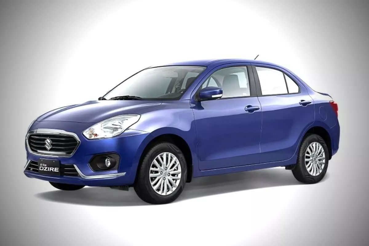 A picture of the Suzuki Dzire sedan