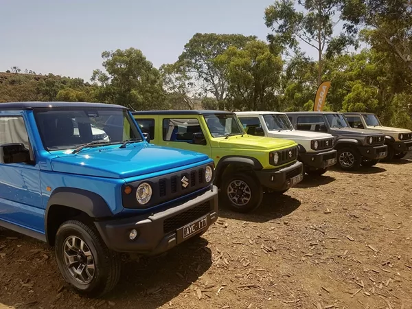 An array of Jimny 