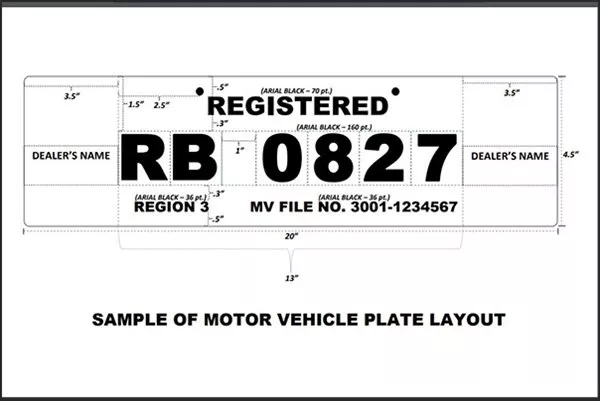 LTO Temporary plate layout