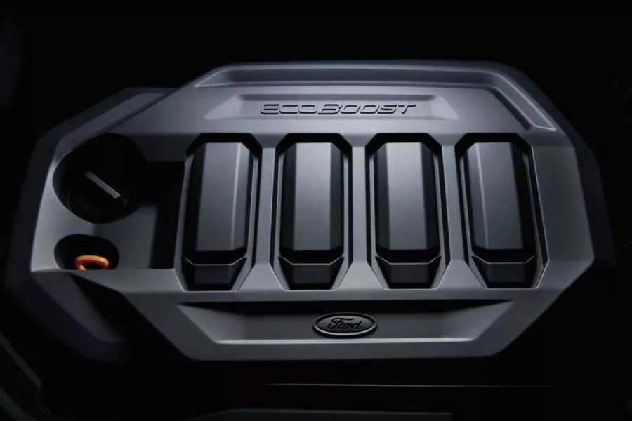 A picture of the Ford Territory's engine