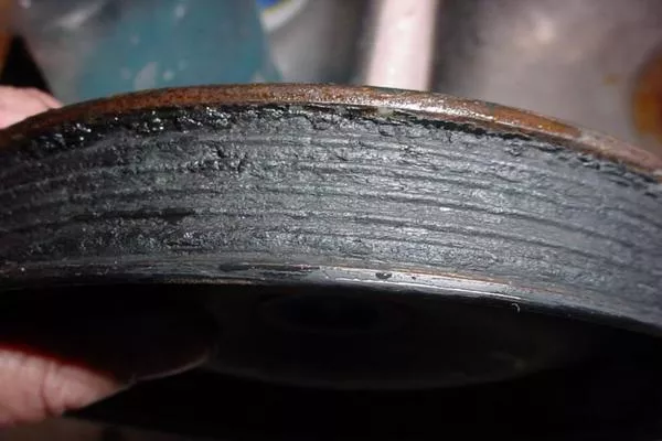 burnt drive belt