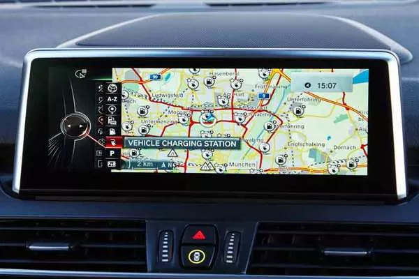 iDrive navigation screen