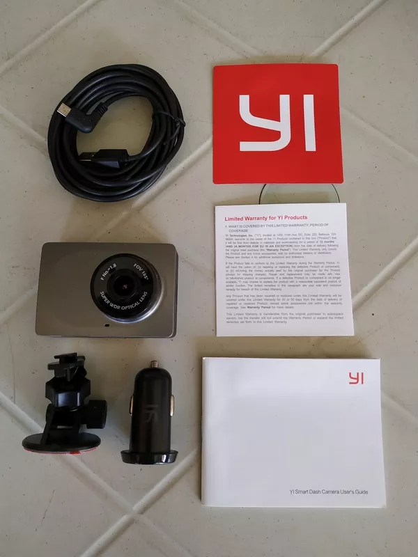 yi smart dash cam full box