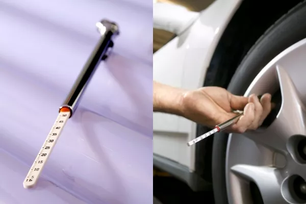 Two tire pressure gauge